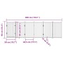 Puerta de perros plegable 6 paneles madera abeto blanco 300 cm by , Dog kennels and fences - Ref: Foro24-352279, Price: 91,58...