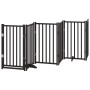 Puerta de perros plegable 6 paneles madera abeto negra 300 cm by , Dog kennels and fences - Ref: Foro24-352287, Price: 91,58 ...