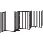 Puerta de perros plegable 6 paneles madera abeto negra 300 cm by , Dog kennels and fences - Ref: Foro24-352287, Price: 91,58 ...