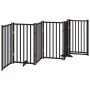 Puerta de perros plegable 6 paneles madera abeto negra 300 cm by , Dog kennels and fences - Ref: Foro24-352287, Price: 91,58 ...