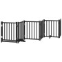 Puerta de perros plegable 6 paneles madera abeto negra 300 cm by , Dog kennels and fences - Ref: Foro24-352285, Price: 71,40 ...