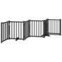 Puerta de perros plegable 6 paneles madera abeto negra 300 cm by , Dog kennels and fences - Ref: Foro24-352285, Price: 71,40 ...