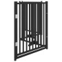 Puerta de perros plegable 4 paneles madera abeto negro 320 cm by , Dog kennels and fences - Ref: Foro24-352291, Price: 87,57 ...