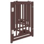 Puerta de perros plegable 6 paneles madera abeto marrón 300 cm | Foro24|Onlineshop| Casa, Jardín y Más Foro24.es