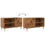 Mueble discos madera de ingeniería roble artisan 84,5x38x48 cm de , Almacenamiento para CD y DVD - Ref: Foro24-857164, Precio...