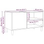 Mueble discos madera de ingeniería roble artisan 84,5x38x48 cm de , Almacenamiento para CD y DVD - Ref: Foro24-857164, Precio...