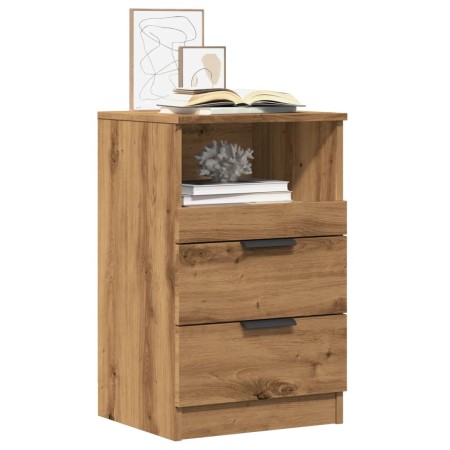 Mesita de noche madera de ingeniería roble artisan 40x36x65 cm by , Lockers and storage cabinets - Ref: Foro24-856846, Price:...