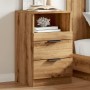 Mesita de noche madera de ingeniería roble artisan 40x36x65 cm by , Lockers and storage cabinets - Ref: Foro24-856846, Price:...