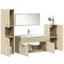 Juego de muebles de baño 5 pzas madera ingeniería roble Sonoma | Foro24|Onlineshop| Casa, Jardín y Más Foro24.es