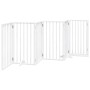 Puerta para perros plegable 3 paneles madera álamo blanca 300cm by , Dog kennels and fences - Ref: Foro24-352183, Price: 91,1...