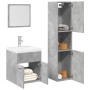 Juego muebles de baño 4 pzas madera contrachapada gris hormigón | Foro24|Onlineshop| Casa, Jardín y Más Foro24.es