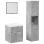 Juego muebles de baño 4 pzas madera contrachapada gris hormigón | Foro24|Onlineshop| Casa, Jardín y Más Foro24.es