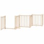 Puerta para perros plegable 12 paneles madera de álamo 600 cm by , Dog kennels and fences - Ref: Foro24-3155698, Price: 112,0...