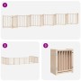 Puerta para perros plegable 12 paneles madera de álamo 600 cm by , Dog kennels and fences - Ref: Foro24-3155698, Price: 112,0...