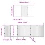 Puerta para perros plegable 9 paneles madera de álamo 450 cm by , Dog kennels and fences - Ref: Foro24-3155700, Price: 113,18...