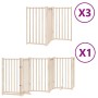 Puerta para perros plegable 15 paneles madera de álamo 750 cm by , Dog kennels and fences - Ref: Foro24-3155702, Price: 179,2...