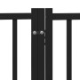 Puerta de perros plegable 8 paneles madera álamo negra 640 cm by , Dog kennels and fences - Ref: Foro24-3155742, Price: 157,9...