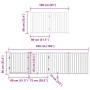 Puerta de perros plegable 8 paneles madera álamo negra 640 cm by , Dog kennels and fences - Ref: Foro24-3155742, Price: 157,9...