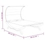 Sun lounger with cream curved solid wood canopy 165x203x126 cm by vidaXL, Outdoor beds - Ref: Foro24-313953, Price: 283,38 €,...