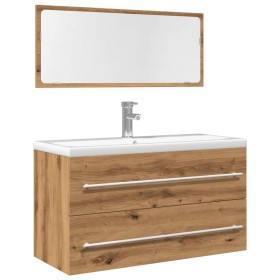 Comprar Juego de muebles baño 2 piezas madera