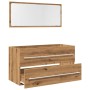 Juego de muebles baño 2 piezas madera ingeniería roble artisan | Foro24|Onlineshop| Casa, Jardín y Más Foro24.es