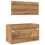 Juego de muebles baño 2 piezas madera ingeniería roble artisan | Foro24|Onlineshop| Casa, Jardín y Más Foro24.es