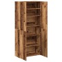 Mueble zapatero de madera ingeniería envejecida 80x35,5x180 cm von , Schuhregale und Schuhorganisatoren - Ref: Foro24-855818,...