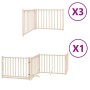 Puerta para perros plegable 10 paneles madera de álamo 800 cm by , Dog kennels and fences - Ref: Foro24-3155723, Price: 134,1...