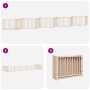 Puerta para perros plegable 10 paneles madera de álamo 800 cm by , Dog kennels and fences - Ref: Foro24-3155723, Price: 134,1...