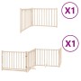 Puerta para perros plegable 6 paneles madera de álamo 480 cm by , Dog kennels and fences - Ref: Foro24-3155721, Price: 84,99 ...