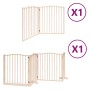 Puerta para perros plegable 6 paneles madera de álamo 480 cm by , Dog kennels and fences - Ref: Foro24-3155613, Price: 111,59...