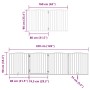 Puerta para perros plegable 6 paneles madera de álamo 480 cm by , Dog kennels and fences - Ref: Foro24-3155613, Price: 111,59...