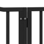 Puerta de perros plegable 8 paneles madera álamo negra 640 cm by , Dog kennels and fences - Ref: Foro24-3155630, Price: 164,1...