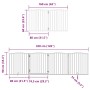 Puerta de perros plegable 10 paneles madera álamo marrón 800 cm by , Dog kennels and fences - Ref: Foro24-3155639, Price: 198...