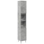 Armario de baño madera contrachapada gris hormigón 30x30x190 cm de , Muebles de baño - Ref: Foro24-857198, Precio: 76,82 €, D...