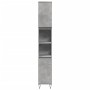 Armario de baño madera contrachapada gris hormigón 30x30x190 cm de , Muebles de baño - Ref: Foro24-857198, Precio: 76,82 €, D...