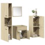 Juego de muebles de baño 4 pzas contrachapada roble Sonoma by , Bathroom furniture - Ref: Foro24-3324989, Price: 136,23 €, Di...