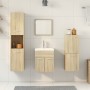 Juego de muebles de baño 4 pzas contrachapada roble Sonoma by , Bathroom furniture - Ref: Foro24-3324989, Price: 136,23 €, Di...