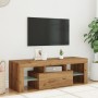 Mueble de TV luces LED madera roble artisan 120x36,5x40 cm von , TV-Möbel - Ref: Foro24-856302, Preis: 90,05 €, Rabatt: %