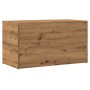 Baúl de almacenaje madera ingeniería roble artisan 84x42x46 cm de , Baúles para juguetes - Ref: Foro24-856569, Precio: 74,35 ...