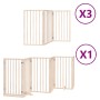 Puerta para perros plegable 15 paneles madera de álamo 750 cm by , Dog kennels and fences - Ref: Foro24-3155534, Price: 179,4...