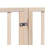 Puerta para perros plegable 15 paneles madera de álamo 750 cm de , Casetas y cercados para perros - Ref: Foro24-3155534, Prec...