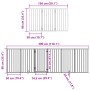 Puerta para perros plegable 15 paneles madera de álamo 750 cm by , Dog kennels and fences - Ref: Foro24-3155534, Price: 179,4...