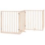 Puerta para perros plegable 6 paneles madera de álamo 480 cm by , Dog kennels and fences - Ref: Foro24-3155557, Price: 108,59...