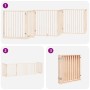 Puerta para perros plegable 6 paneles madera de álamo 480 cm by , Dog kennels and fences - Ref: Foro24-3155557, Price: 108,59...