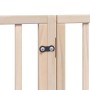 Puerta para perros plegable 6 paneles madera de álamo 480 cm by , Dog kennels and fences - Ref: Foro24-3155557, Price: 108,59...