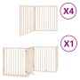 Puerta para perros plegable 12 paneles madera de álamo 960 cm by , Dog kennels and fences - Ref: Foro24-3155560, Price: 203,2...