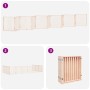 Puerta para perros plegable 12 paneles madera de álamo 960 cm by , Dog kennels and fences - Ref: Foro24-3155560, Price: 203,2...