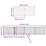 Puerta de perros plegable 8 paneles madera álamo blanca 640 cm by , Dog kennels and fences - Ref: Foro24-3155562, Price: 126,...