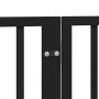 Puerta de perros plegable 8 paneles madera álamo negra 640 cm by , Dog kennels and fences - Ref: Foro24-3155574, Price: 160,3...